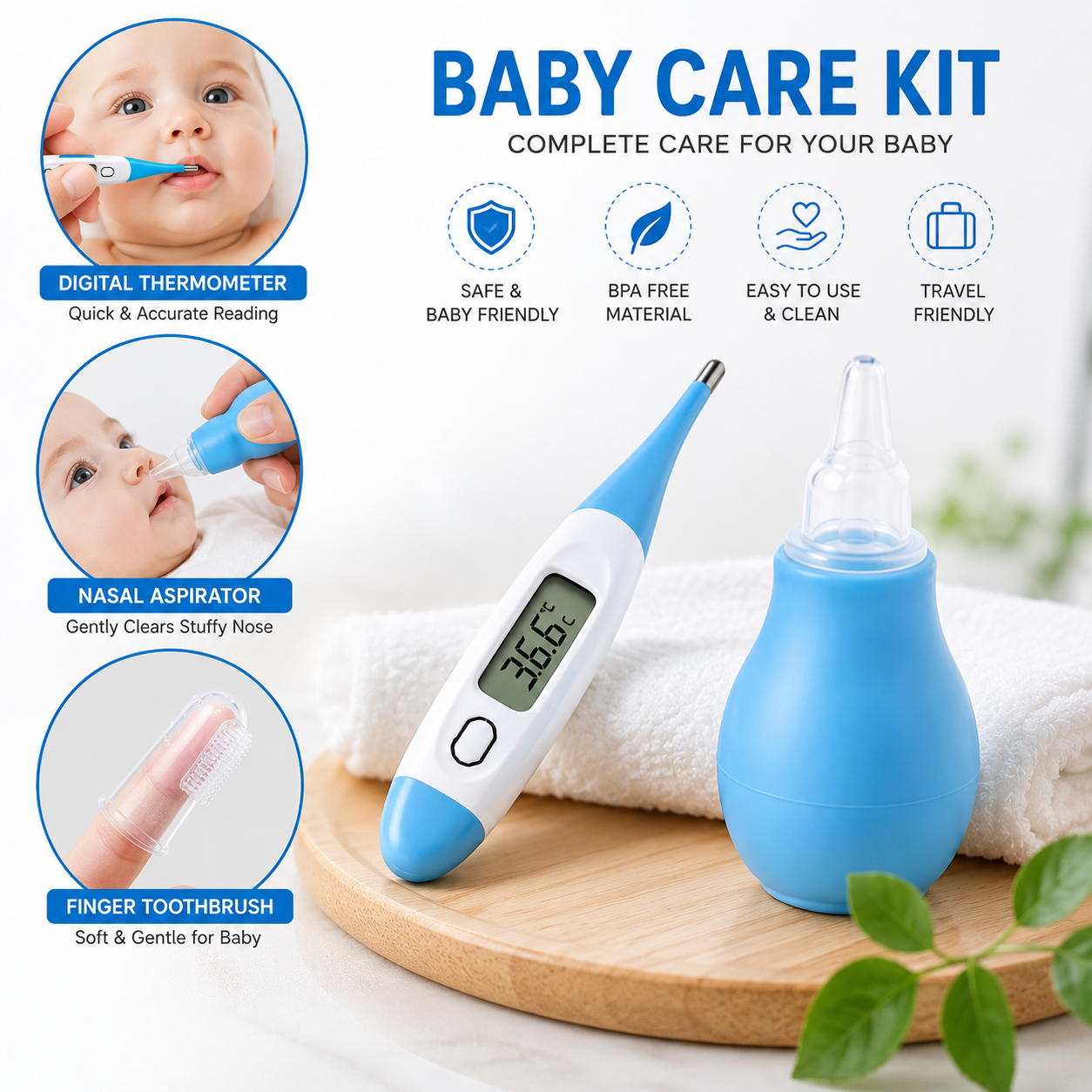 Baby Care Kit – Complete Newborn Grooming & Healthcare Set